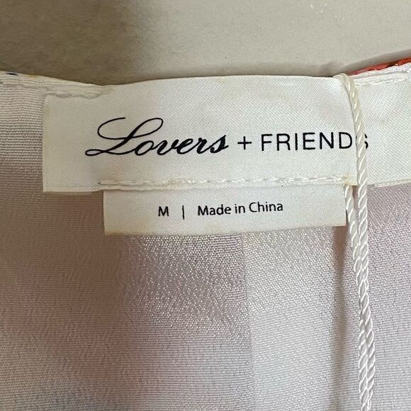 NWT Lovers + Friends Deja Midi White Dress Floral Tank Asymmetrical Size M - Picture 10 of 10